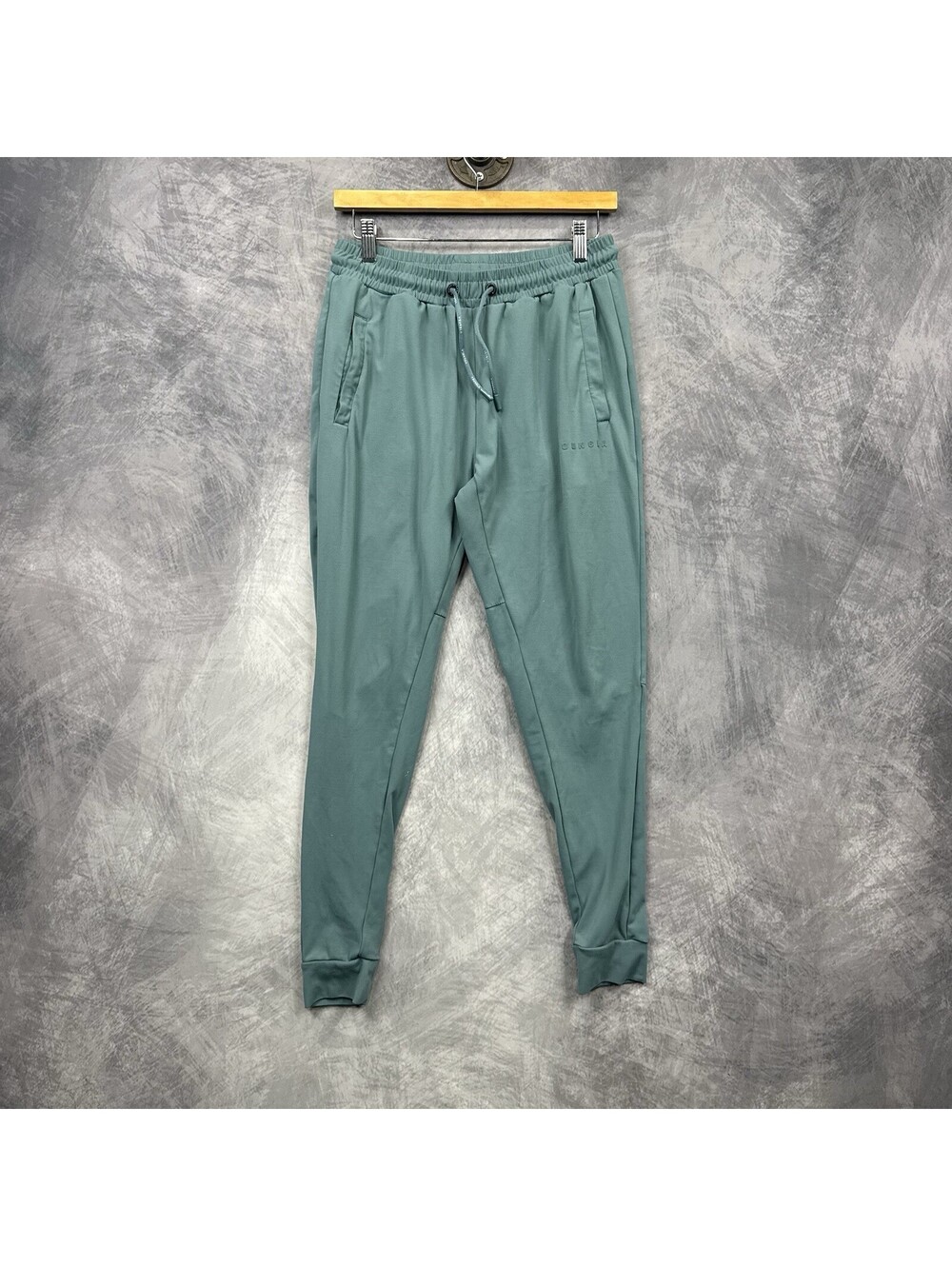 Young LA Teal Jogger Sweatpants S Drawstring Gym Bodybuilding YoungLA